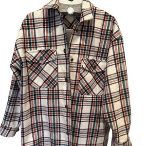 Nordstrom BP Plaid Button-Up Shirt Jacket